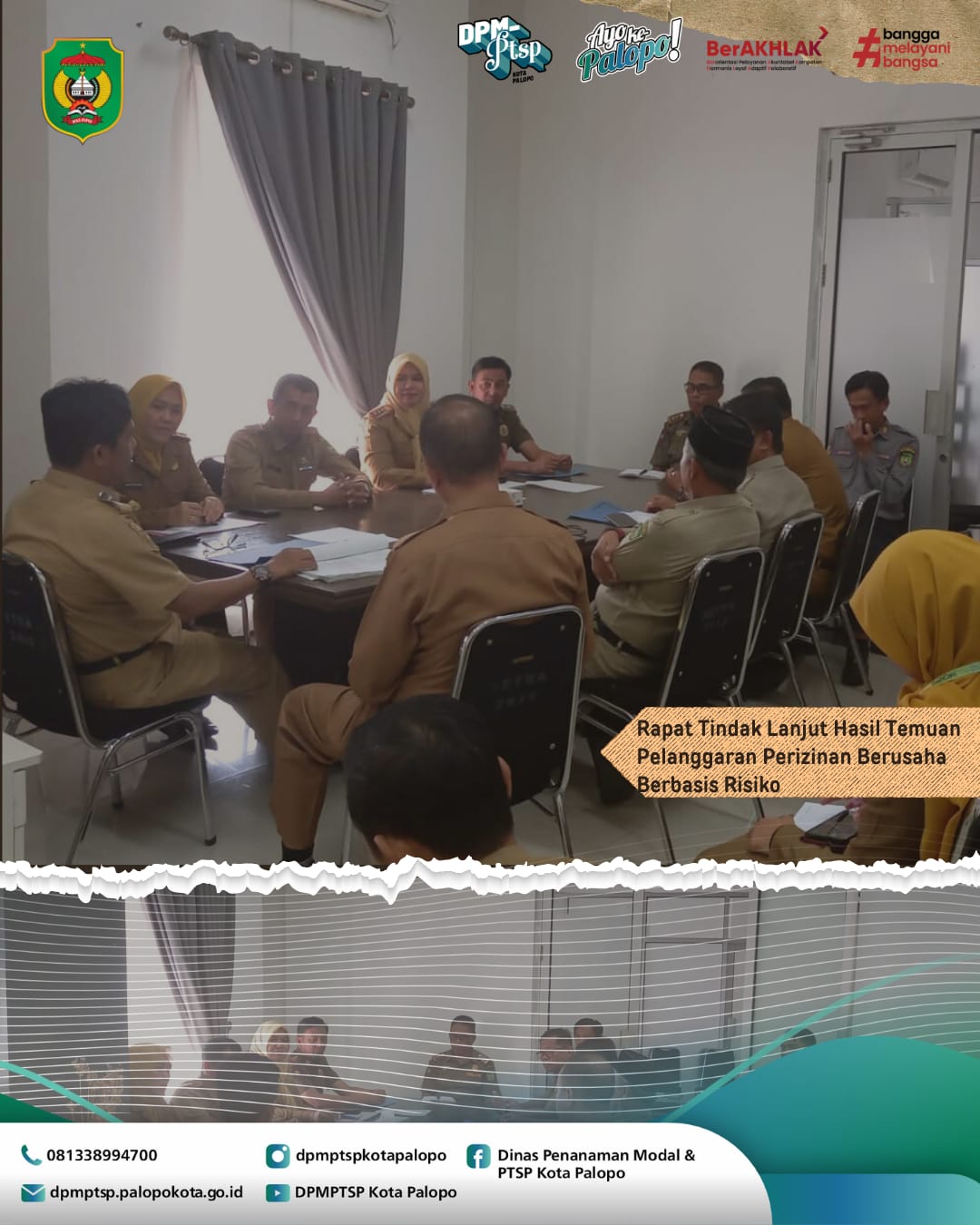 Rapat Tindak Lanjut Hasil Temuan Pelanggaran Perizinan Berusaha Berbasis Risiko